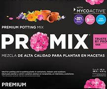 The image shows a closeup of the PROMIX potting soil back. 